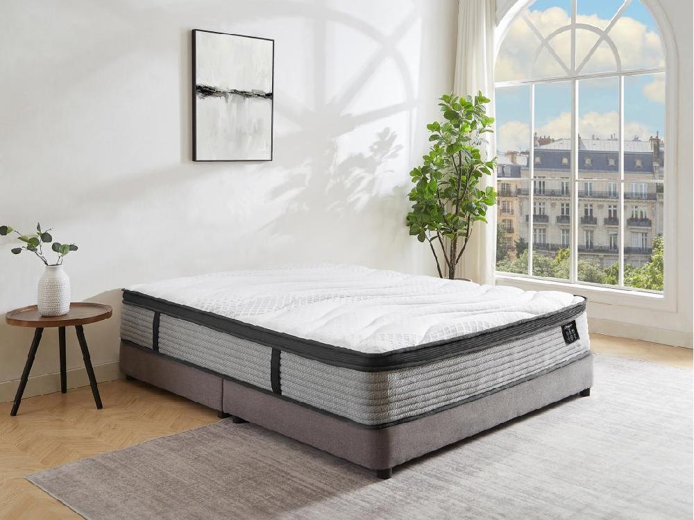 vente unique Matelas 140 x 190 cm ressorts ensachés et surmatelas intégré ép.25cm - ANYLA de YSMÉE