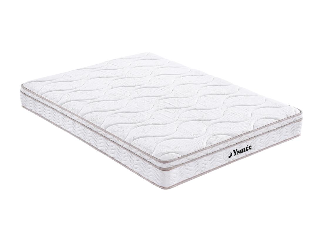 vente unique Matelas 140 x 200 cm ressorts 3 zones et mémoire de forme ép.20cm - WOLKENTANZ de YSMÉE