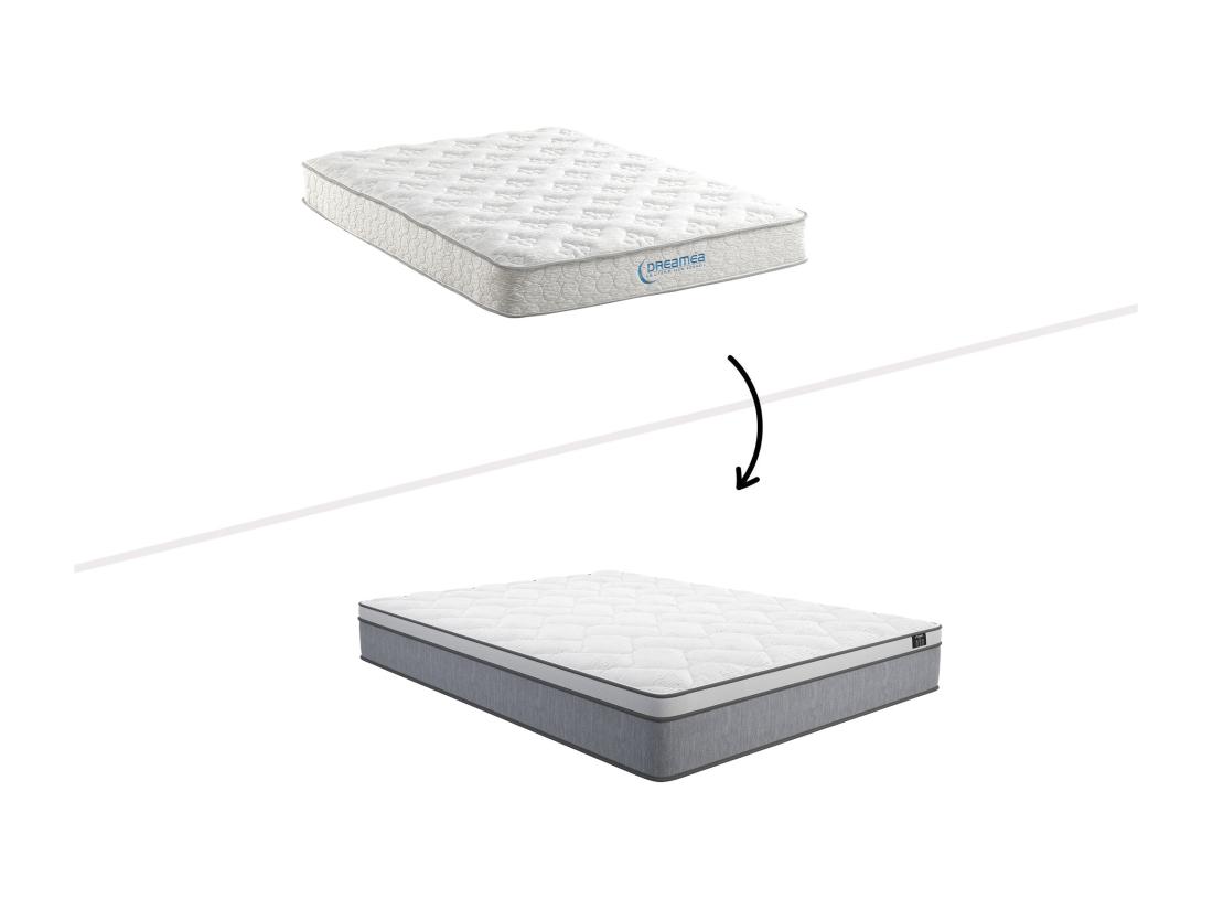 Vente Unique Matelas 140 X 200 Cm Ressorts Ensachés ép.22cm - SERENITE De YSMÉE