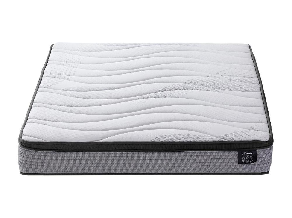 Vente Unique Matelas 140 X 200 Cm Ressorts Ensachés Et Surmatelas Intégré ép.25cm - ANYLA De YSMÉE