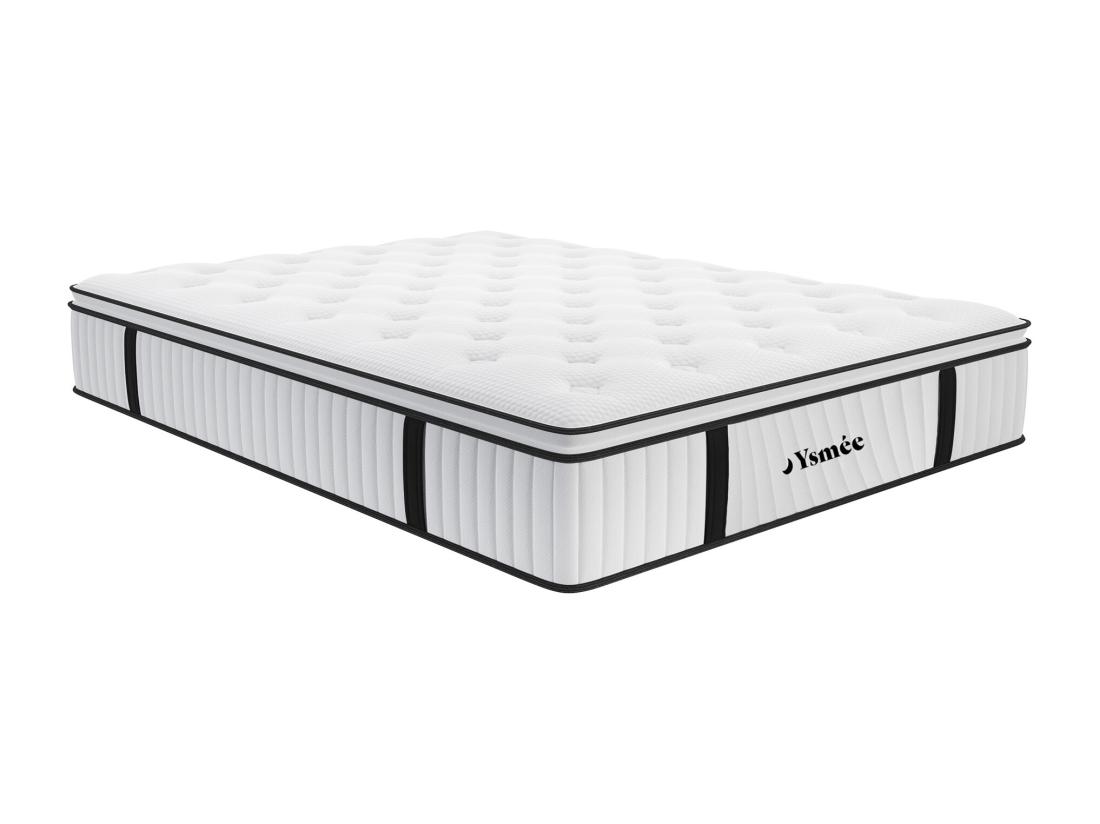 Vente Unique Matelas 140 X 200 Cm Ressorts Ensachés Surmatelas Intégré ép.28cm - AMERICAN DREAM De YSMÉE