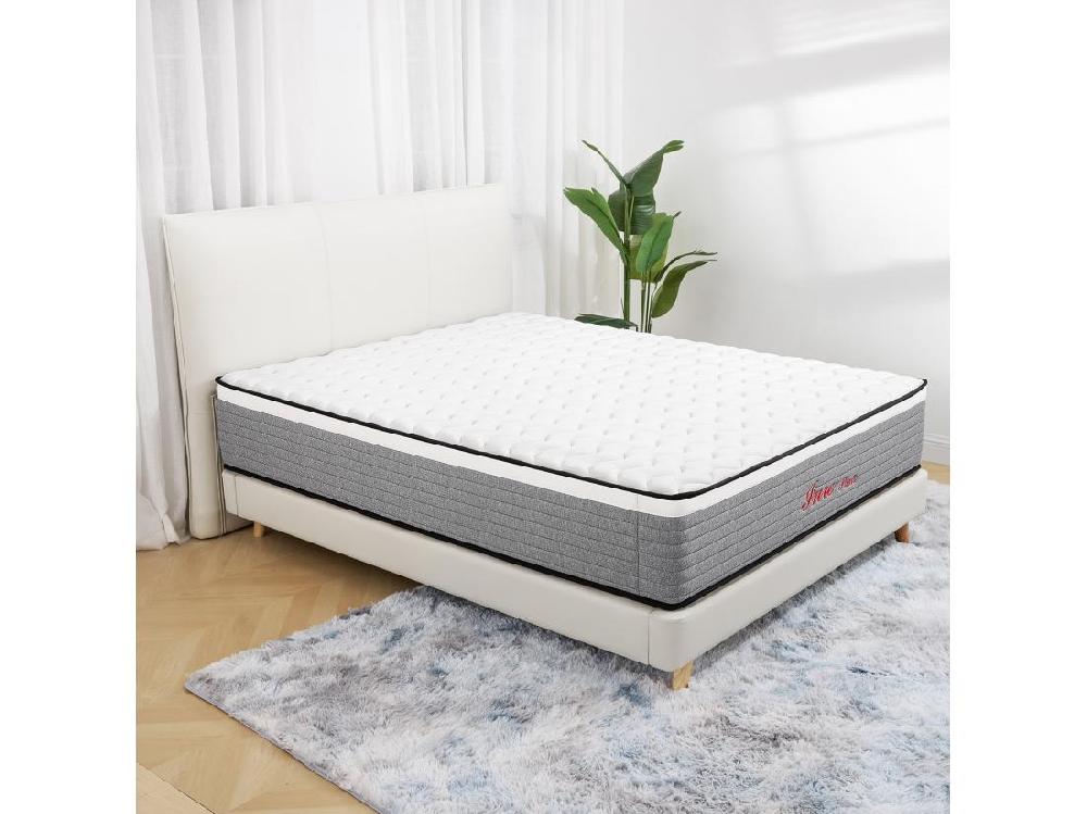 Vente Unique Matelas 140x190 Cm INRE Mousse à Mémoire De Forme épaisseur 20cm Confort Ferme Confort Optimal 7 Zones Ergonomique