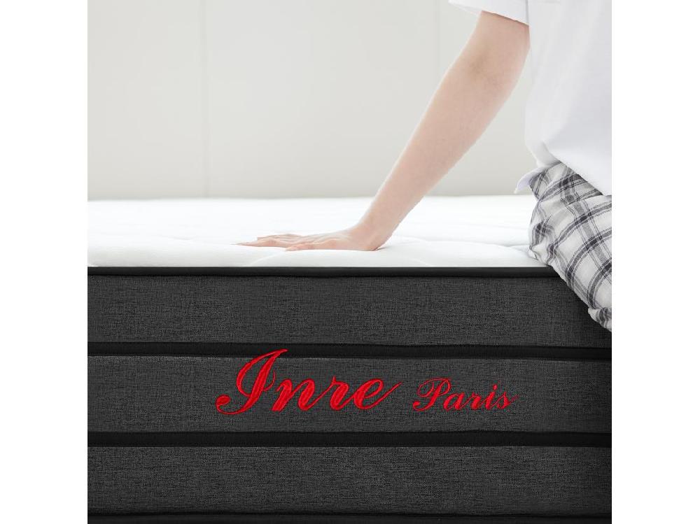 vente unique Matelas 140x190 cm INRE Très épais 25 cm Mousse mémoire de forme Réversible Soutien Parfait Hypoallergénique
