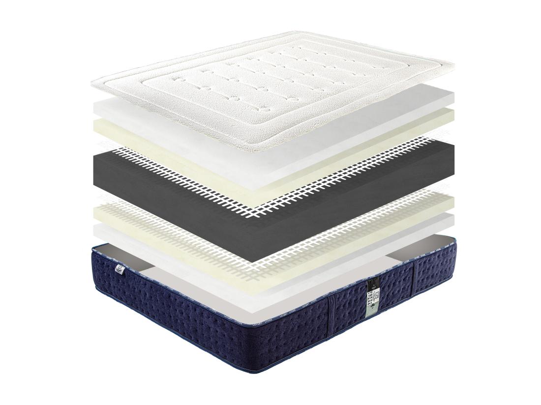 Vente Unique Matelas 140x190 Cm Nuage 24cm Mi-ferme Mémoire De Forme