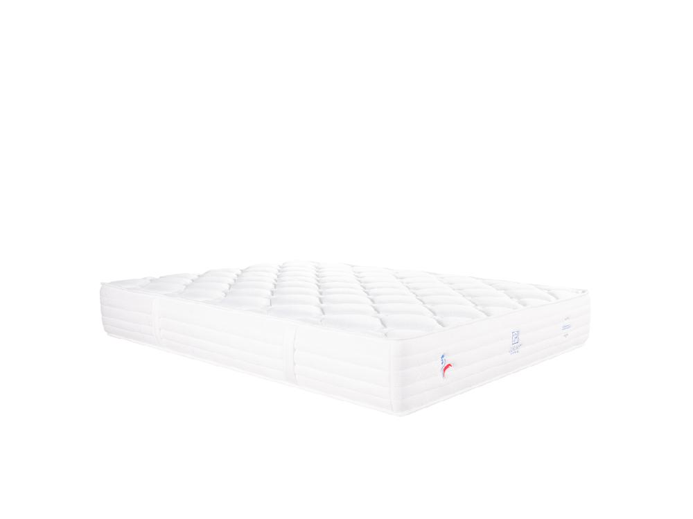 Vente Unique Matelas 140x200 Cm Patriote Mousse 27cm Soutien Ferme + 2 Oreillers + Couettes
