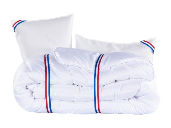 vente unique Matelas 140x200 cm Patriote Mousse 27cm Soutien ferme + 2 Oreillers + Couettes
