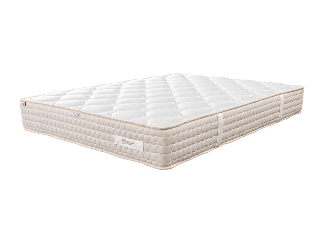 Vente Unique Matelas 140x200 Cm Sublime 20 Cm Mémoire De Forme Ferme + 2 Oreillers + Couette