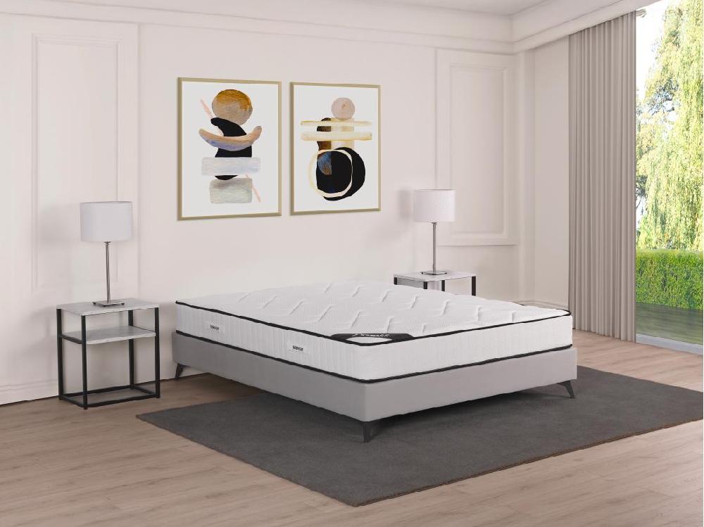 vente unique Matelas 160 x 200 cm anti-feu ressorts ensachés 5 zones et mémoire de forme ép.23cm - SIRON de YSMÉE HÔTEL