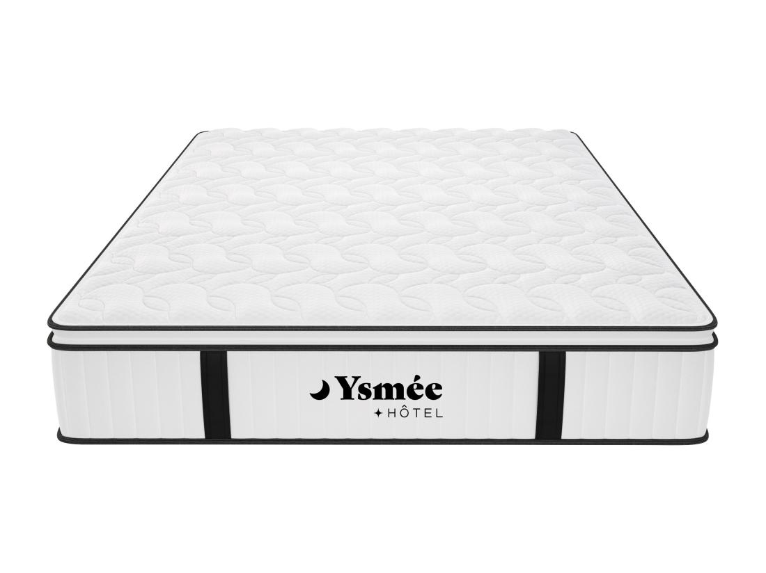 Vente Unique Matelas 160 X 200 Cm Anti-feu Ressorts Ensachés Et Surmatelas Intégré ép.28cm - DELICE De YSMÉE HÔTEL