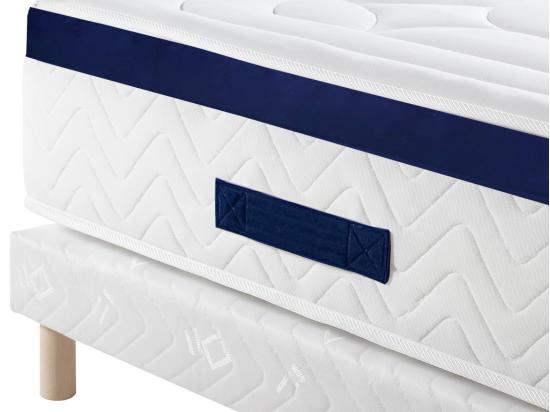 Vente Unique Matelas 160 X 200 Cm Hybride Ressorts Ensachés 7 Zones Et Mémoire De Forme ép.30cm - MARQUIS De PALACIO