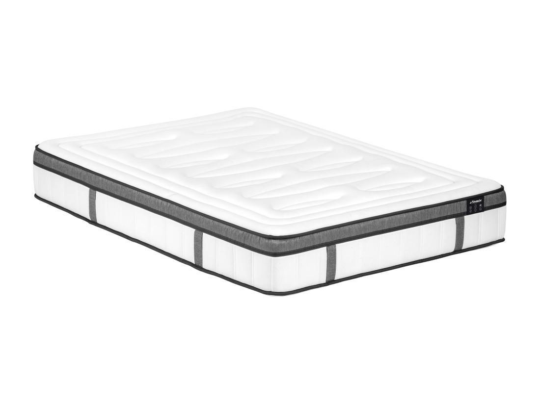 Vente Unique Matelas 160 X 200 Cm Hybride Ressorts Ensachés 7 Zones Et Mémoire De Forme ép.30cm - OLIANE De YSMÉE