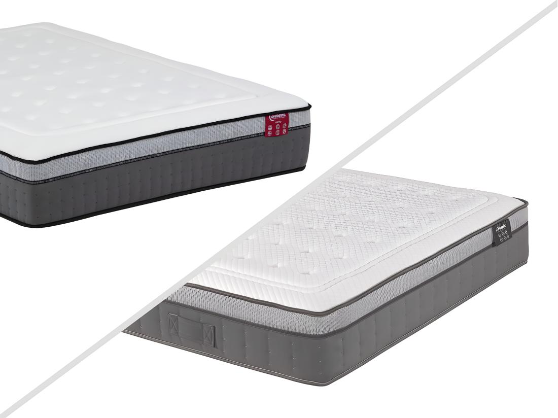 Vente Unique Matelas 160 X 200 Cm Hybride Ressorts Ensachés 7 Zones Et Mémoire De Forme ép.30cm - ASGARD De YSMÉE