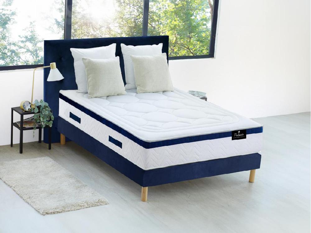 vente unique Matelas 160 x 200 cm hybride ressorts ensachés 7 zones et mémoire de forme ép.30cm - MARQUIS de PALACIO
