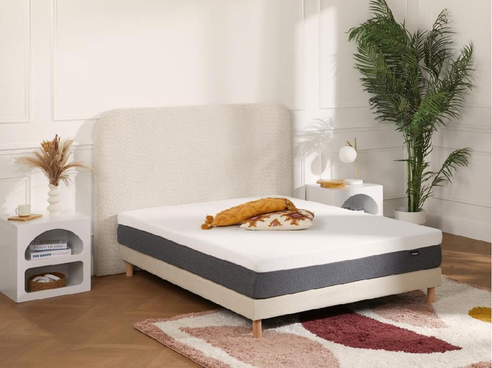 vente unique Matelas 160 x 200 cm hybride ressorts ensachés accueil mémoire de forme et mousse 7 zones déhoussable ép.25cm - KEPUR de YSMÉE
