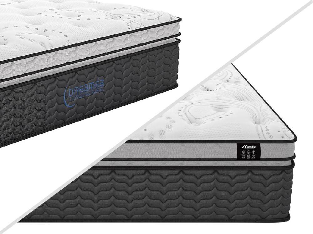 Vente Unique Matelas 160 X 200 Cm Hybride Ressorts Ensachés Et Surmatelas Intégré ép.30cm - GAMIANI De YSMÉE
