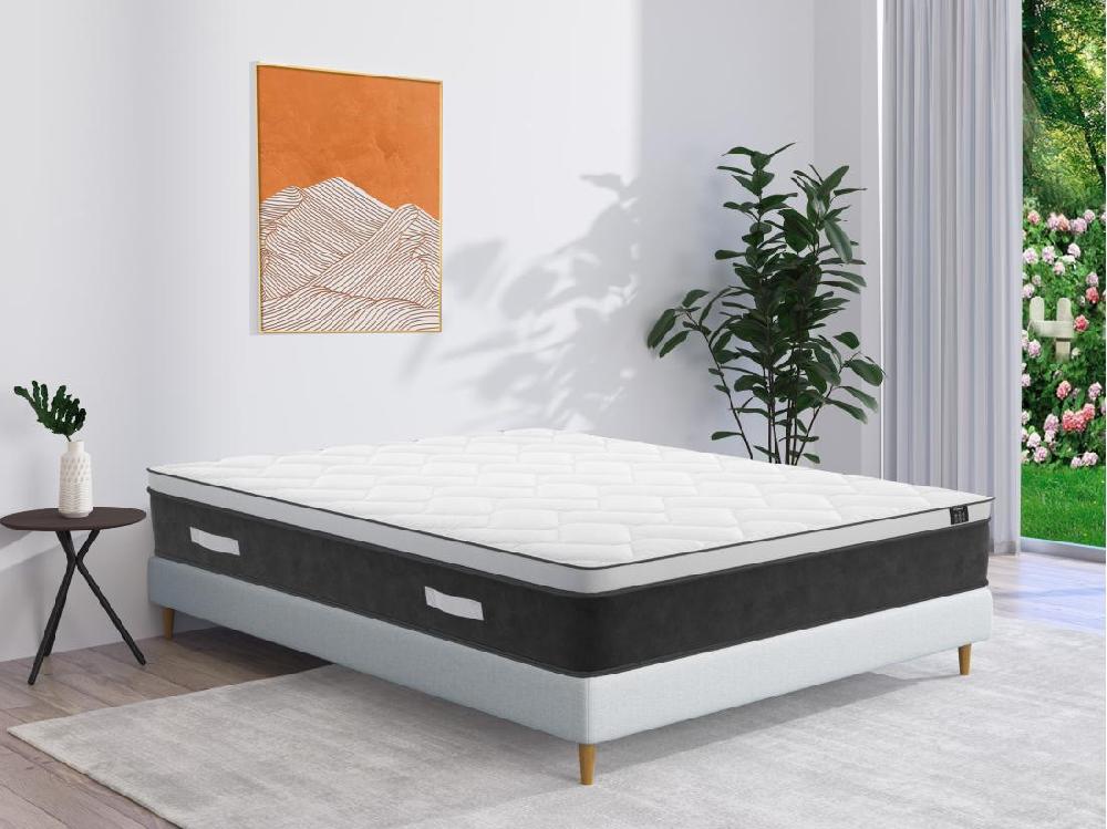 vente unique Matelas 160 x 200 cm hybride ressorts ensachés et mémoire de forme ép.25cm - ASTRIA Art Collection de YSMÉE