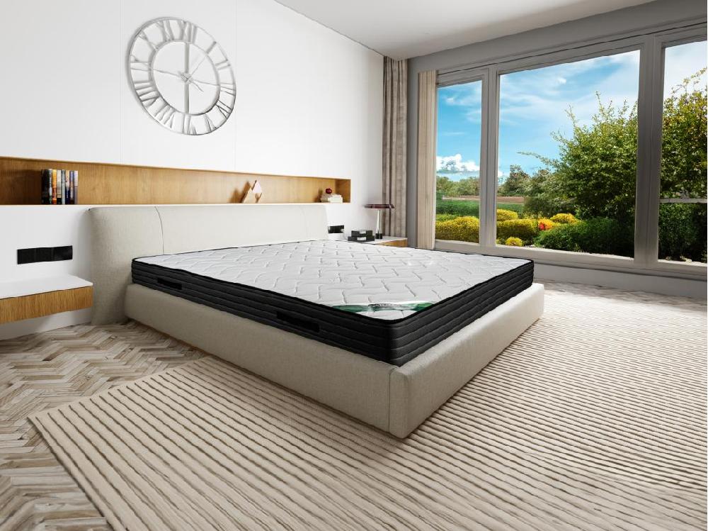 vente unique Matelas 160 x 200 cm mousse et coutil bambou ép.25cm - BERENDI de NATUREA