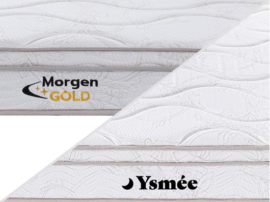Vente Unique Matelas 160 X 200 Cm Ressorts 3 Zones Et Mémoire De Forme ép.20cm - WOLKENTANZ De YSMÉE