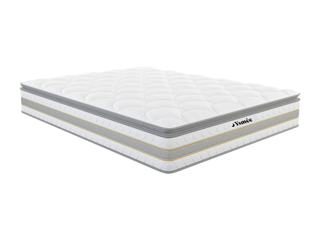 Vente Unique Matelas 160 X 200 Cm Ressorts Ensachés Et Surmatelas Intégré ép.29cm - CANTERBURY De YSMÉE