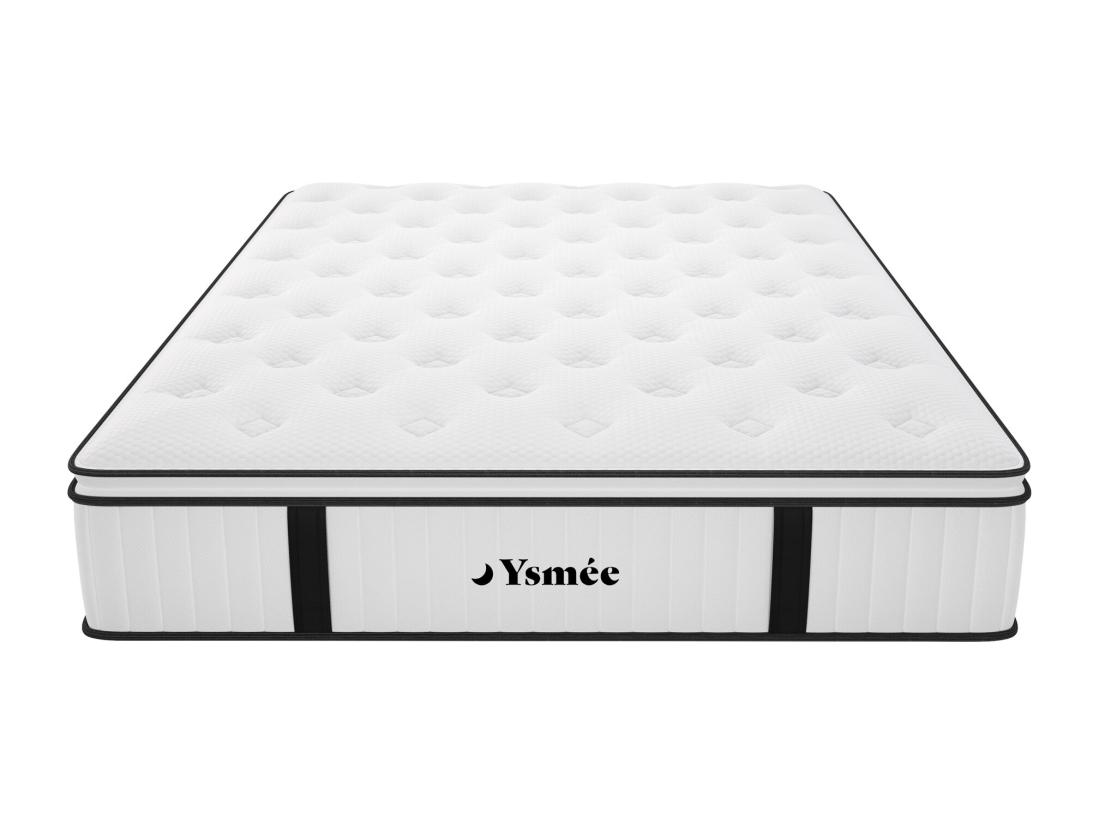 Vente Unique Matelas 160 X 200 Cm Ressorts Ensachés Surmatelas Intégré ép.28cm - AMERICAN DREAM De YSMÉE