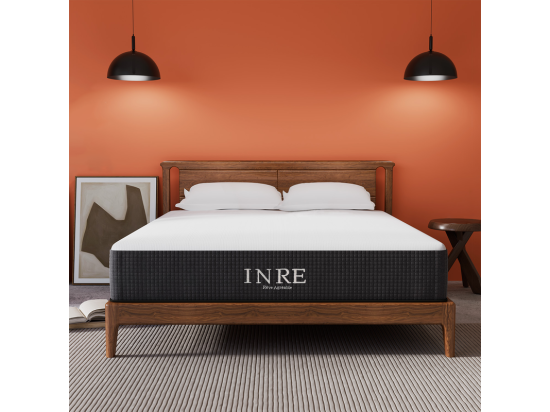 vente unique Matelas 160x200 cm INRE 30 cm - Mémoire de Forme Réversible 7 Zones Ergonomiques Tissu Écologique et Respirant Confort Optimal