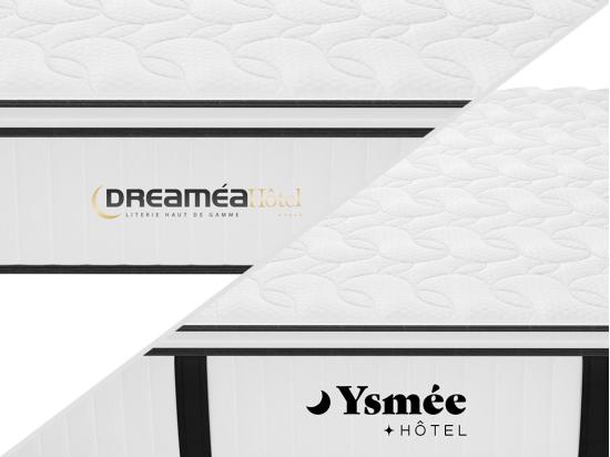 Vente Unique Matelas 180 X 200 Cm Anti-feu Ressorts Ensachés Et Surmatelas Intégré ép.28cm - DELICE De YSMÉE HÔTEL