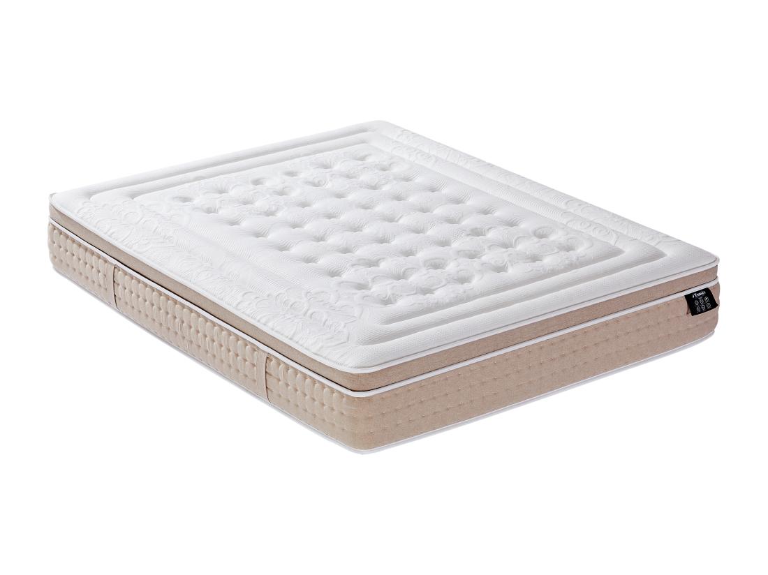 Vente Unique Matelas 180 X 200 Cm Hybride Ressorts Ensachés 7 Zones Et Gel à Mémoire De Forme Rafraichissant ép.30cm - NAZILI De YSMÉE