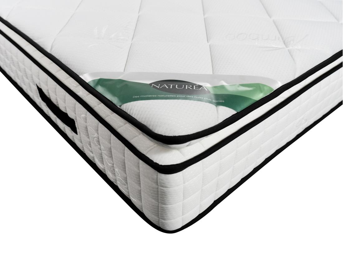 Vente Unique Matelas 180 X 200 Cm Mousse Et Coutil Bambou ép.23cm - ADANA De NATUREA