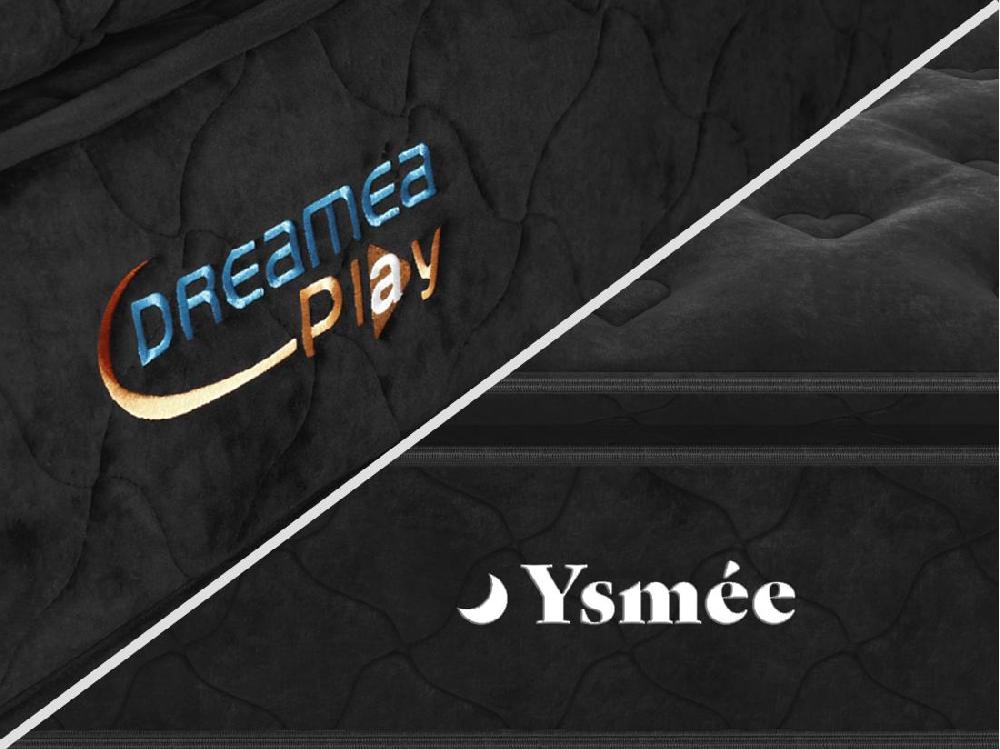 Vente Unique Matelas 180 X 200 Cm Ressorts Ensachés Surmatelas Intégré ép.28cm - BLACK DREAM De YSMÉE