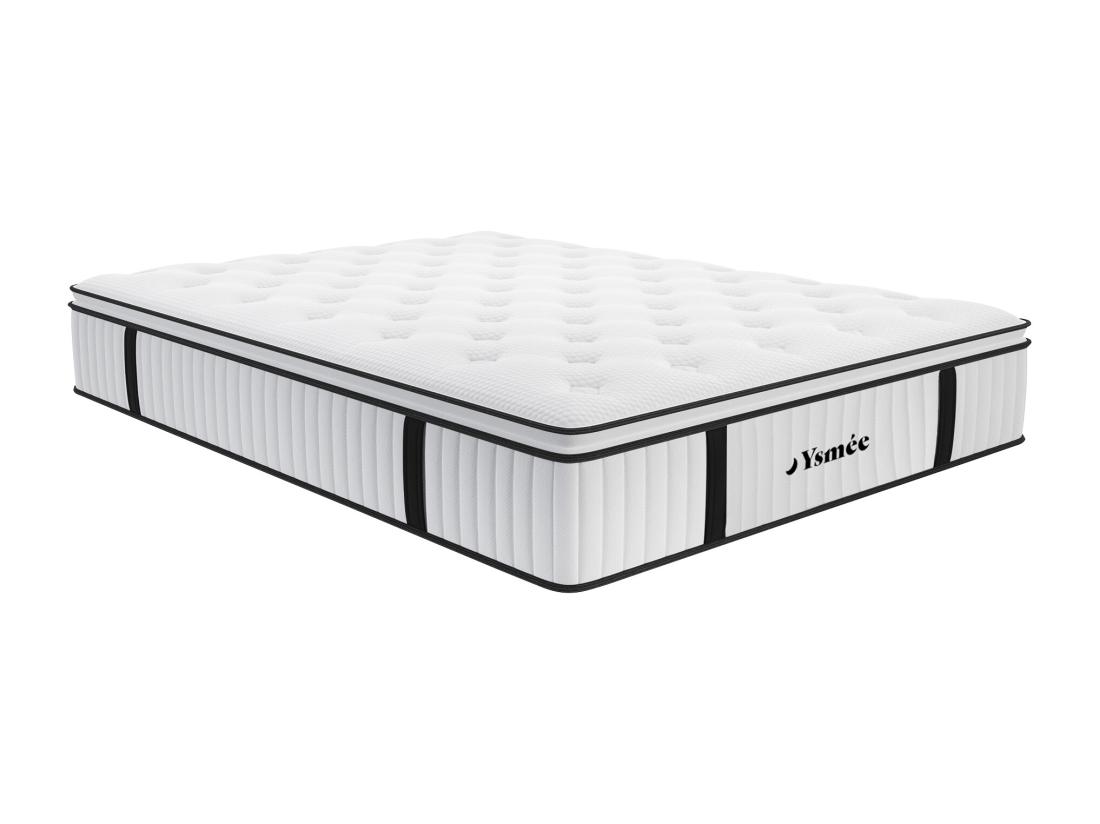 Vente Unique Matelas 180 X 200 Cm Ressorts Ensachés Surmatelas Intégré ép.28cm - AMERICAN DREAM De YSMÉE
