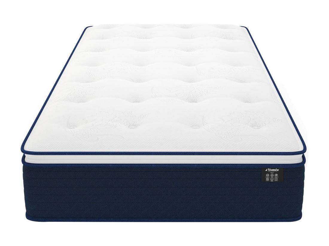 Vente Unique Matelas 80 X 200 Cm Ressorts Ensachés Et Surmatelas Intégré ép.24cm - ALTIER De YSMÉE
