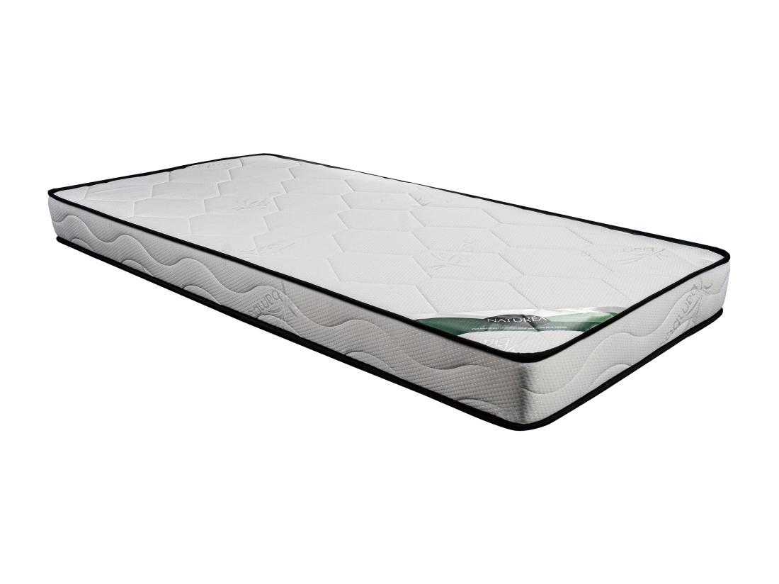 Vente Unique Matelas 90 X 190 Cm Mousse Et Coutil Bambou ép.15cm - KANANI De NATUREA