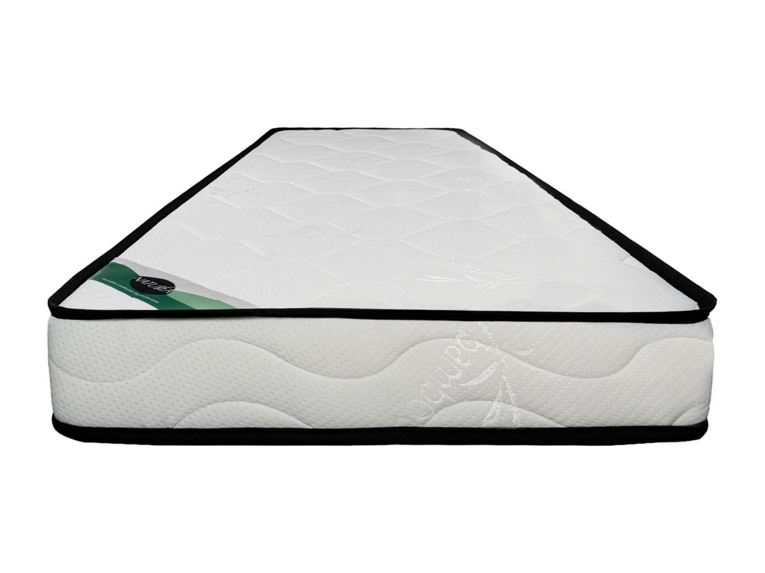 Vente Unique Matelas 90 X 190 Cm Mousse Et Coutil Bambou ép.15cm - KANANI De NATUREA
