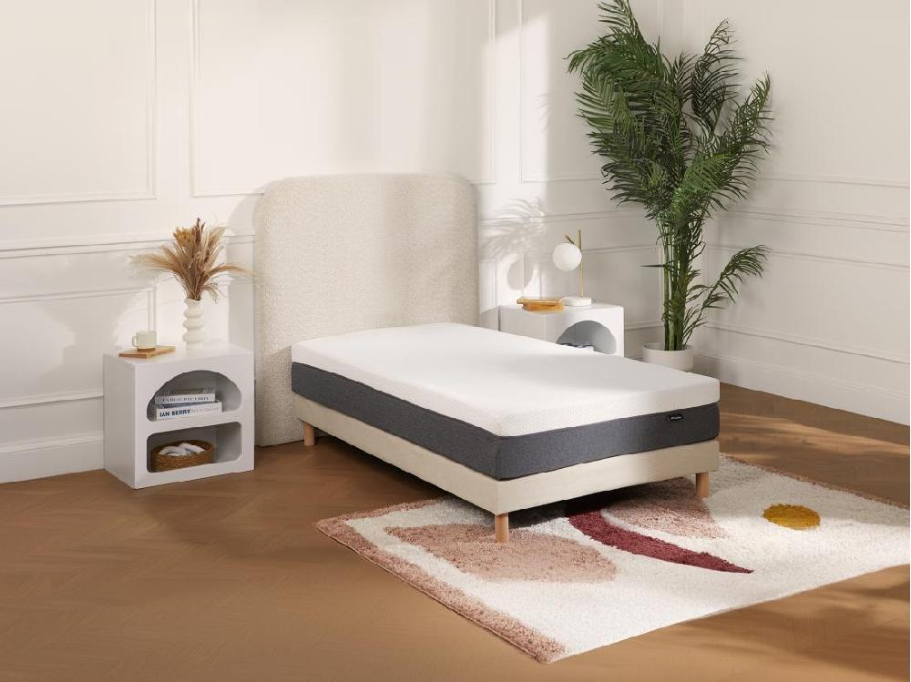 vente unique Matelas 90 x 190 cm mousse HD 7 zones et accueil mémoire de forme déhoussable ép.20cm - KELIH de YSMÉE