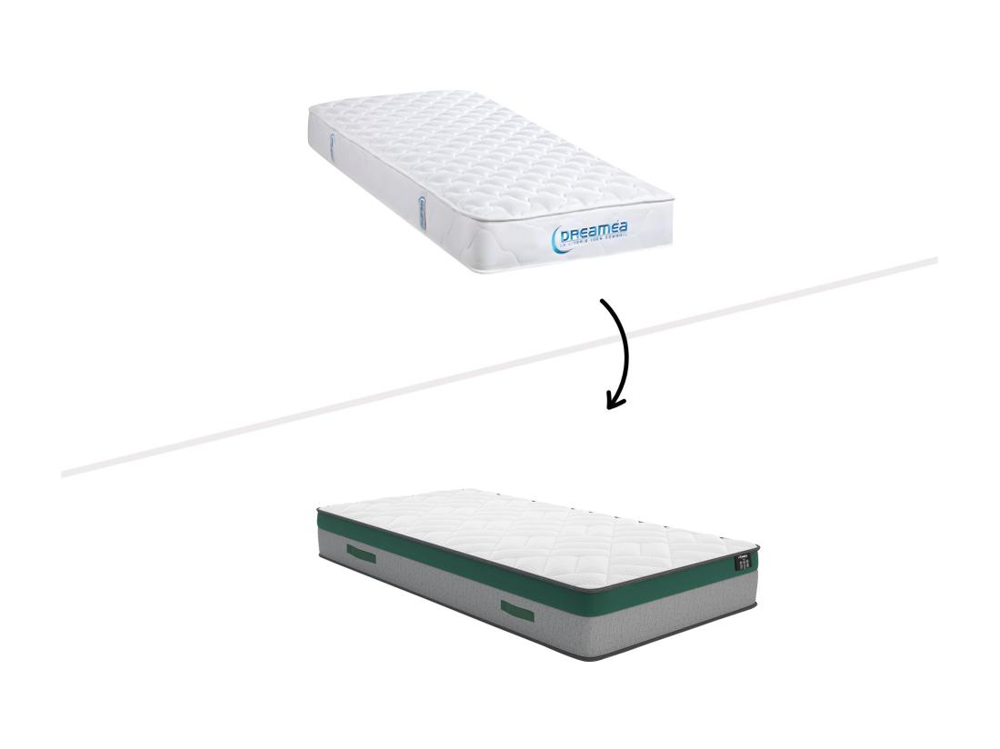 Vente Unique Matelas 90 X 190 Cm Ressorts Ensachés ép.22cm - PRESTIGE De YSMÉE