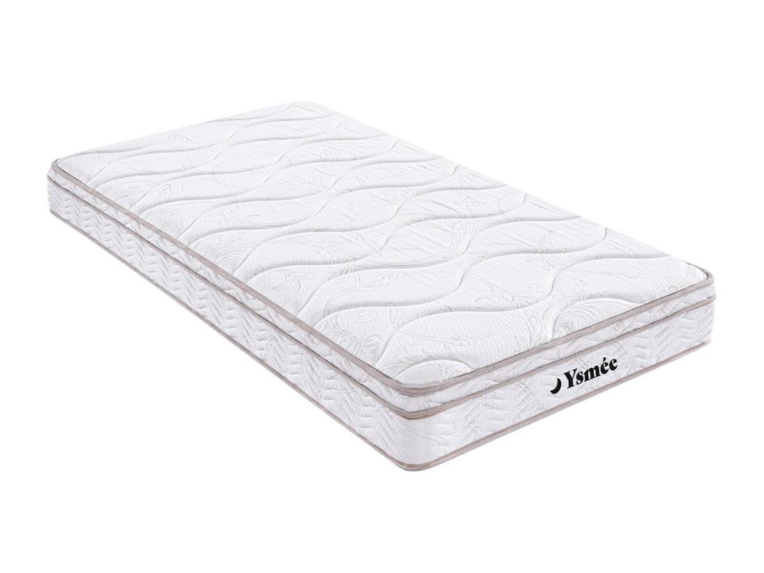 vente unique Matelas 90 x 200 cm ressorts 3 zones et mémoire de forme ép.20cm - WOLKENTANZ de YSMÉE