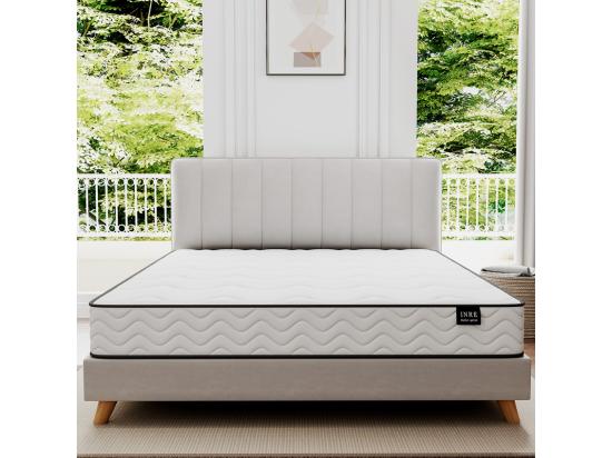 vente unique Matelas 90x190 cm - INRE Ressorts ensachés Solide et Confortable certifié oeko-tex épaisseur 22cm 7 zones différenciées