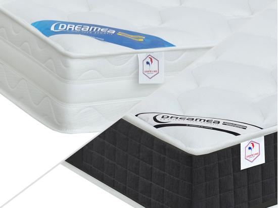 Vente Unique Matelas De Relaxation 80 X 200 Cm Ressorts Ensachés Et Mémoire De Forme ép.24cm - PAROX II De DREAMEA