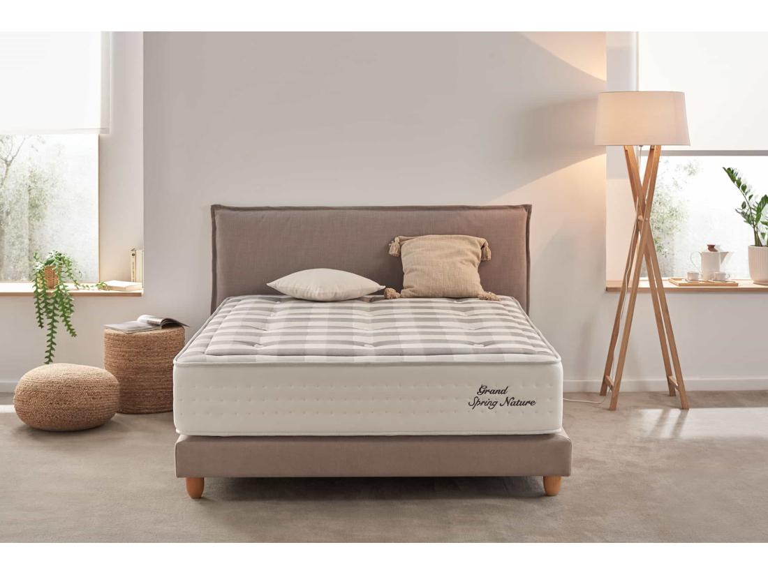 Vente Unique Matelas Grand Spring Nature 30cm - 200x200 Cm