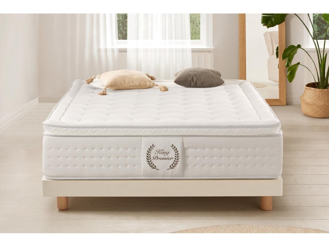 Vente Unique MATELAS KING PREMIER SPRING RESSORTS ENSACHÉS 30 Cm - Moonia