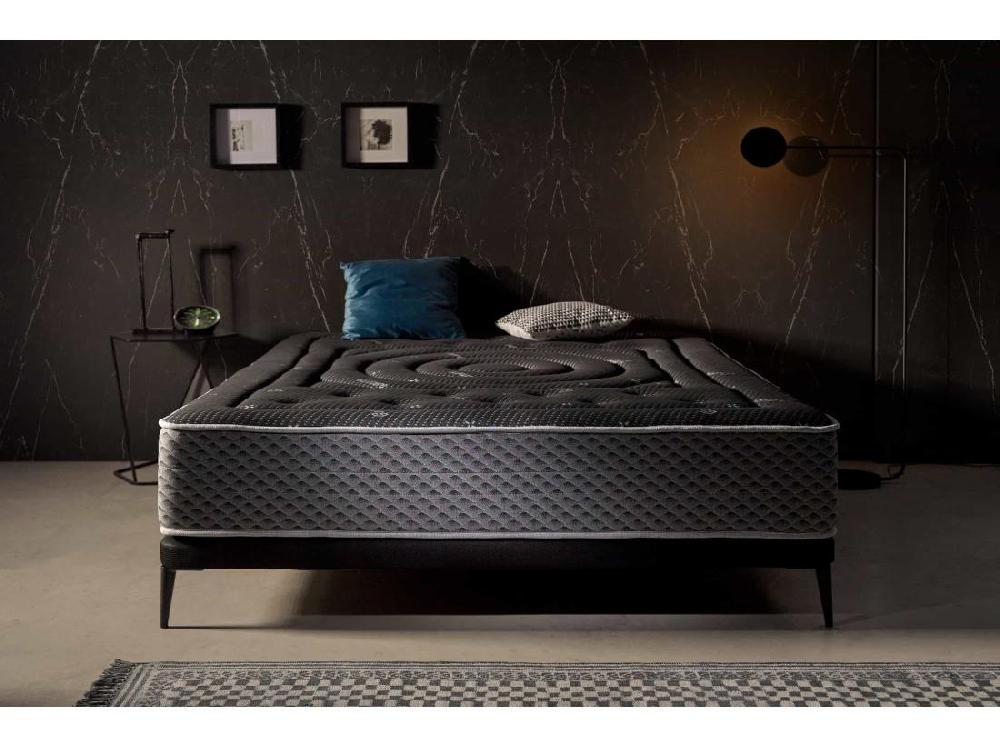 Vente Unique Matelas Premium Black Multizone 27cm - 140x190 Cm
