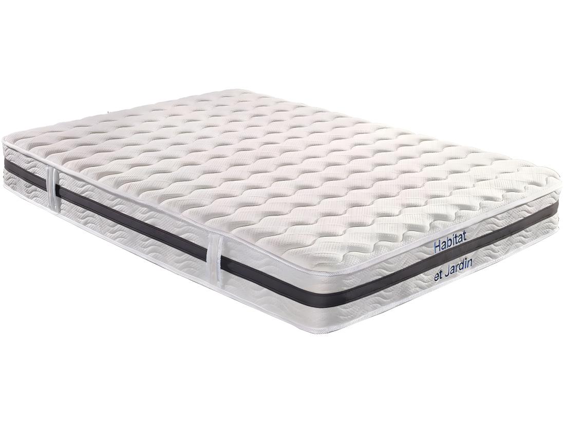 Vente Unique Matelas Ressorts Et Mémoire De Forme "Viva First" - 140 X 190 X 26 Cm