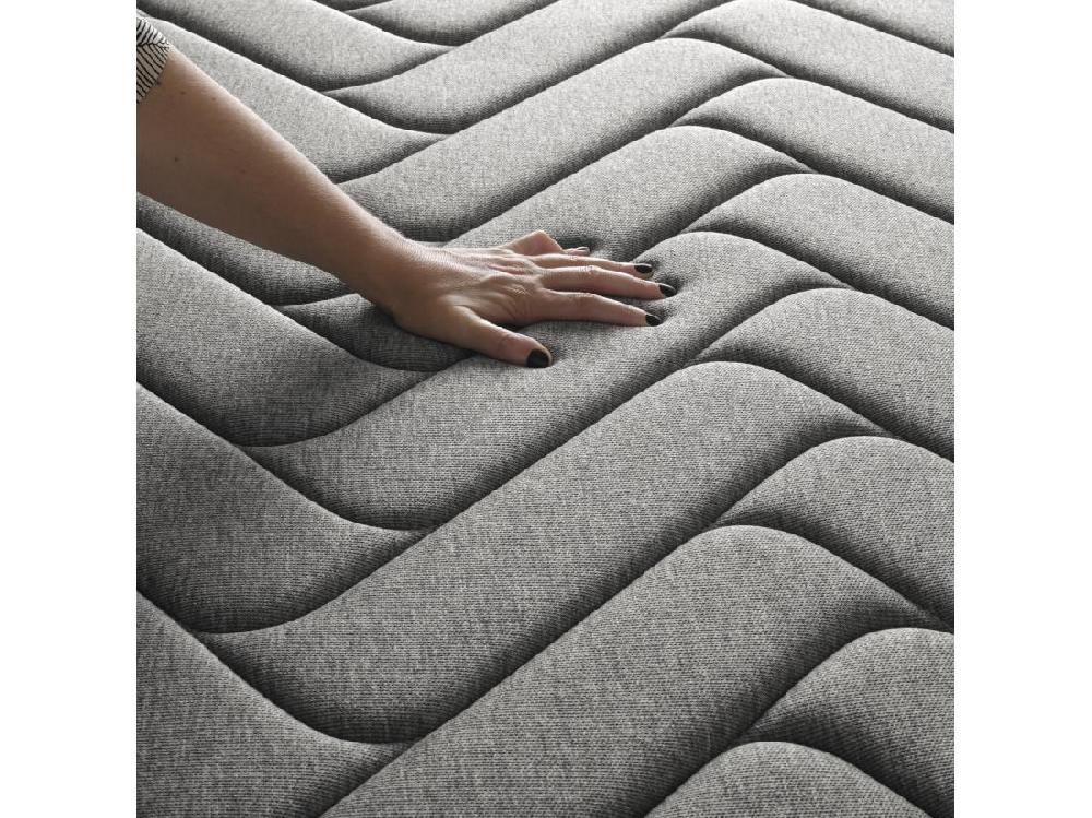 Vente Unique Matelas Wooly Level 160x200 Cm - Hybride - 30 CM - Ressorts Ensachés - Thermorégulant - Mousse En Mémoire De Gel Rafraîchissant - HR - Laine - Latex