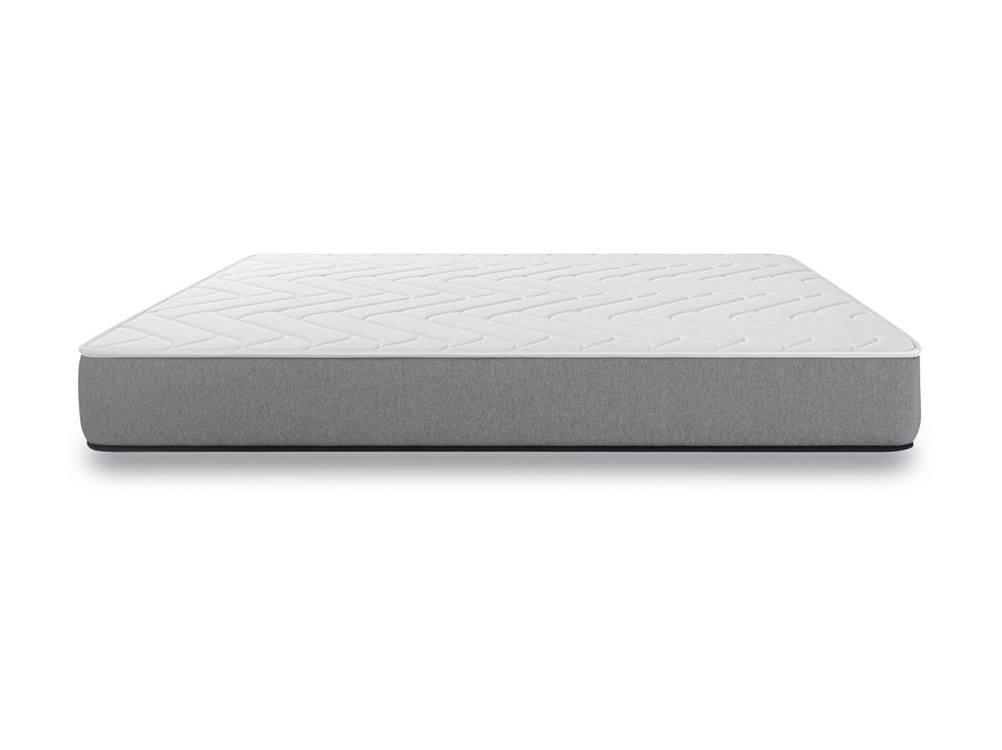 Vente Unique Matelas Wooly One SP 140x200 Cm - Hybride - Ressorts Ensachés - Mémoire De Forme - Mousse HR 35 Kg - Latex - Confort Mi - Ferme - Réversible - 24 Cm