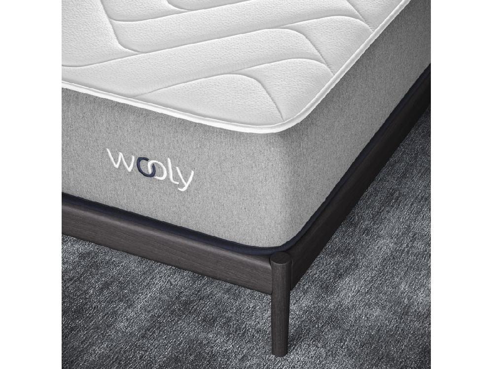 vente unique Matelas Wooly One SP 140x200 cm - Hybride - Ressorts Ensachés - Mémoire de Forme - Mousse HR 35 kg - Latex - Confort mi - Ferme - Réversible - 24 cm