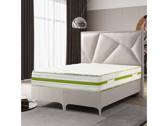 Vente Unique Matelas ZOULA Queen Size 160x200 Cm Réversible Mémoire De Forme Ferme Indépendance Du Couchage Certifié OEKO-TEX épaisseur 30 Cm