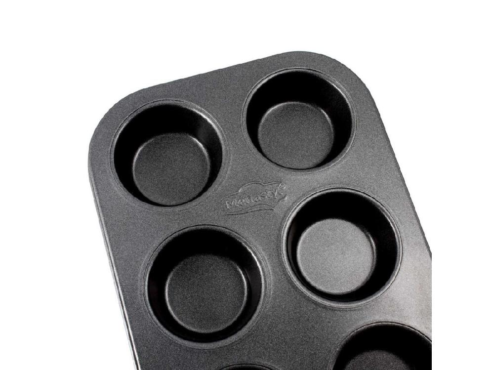 Vente Unique Menastyl - Plaque A 6 Muffins Amandine En Acier Carbone Anti Adhesif