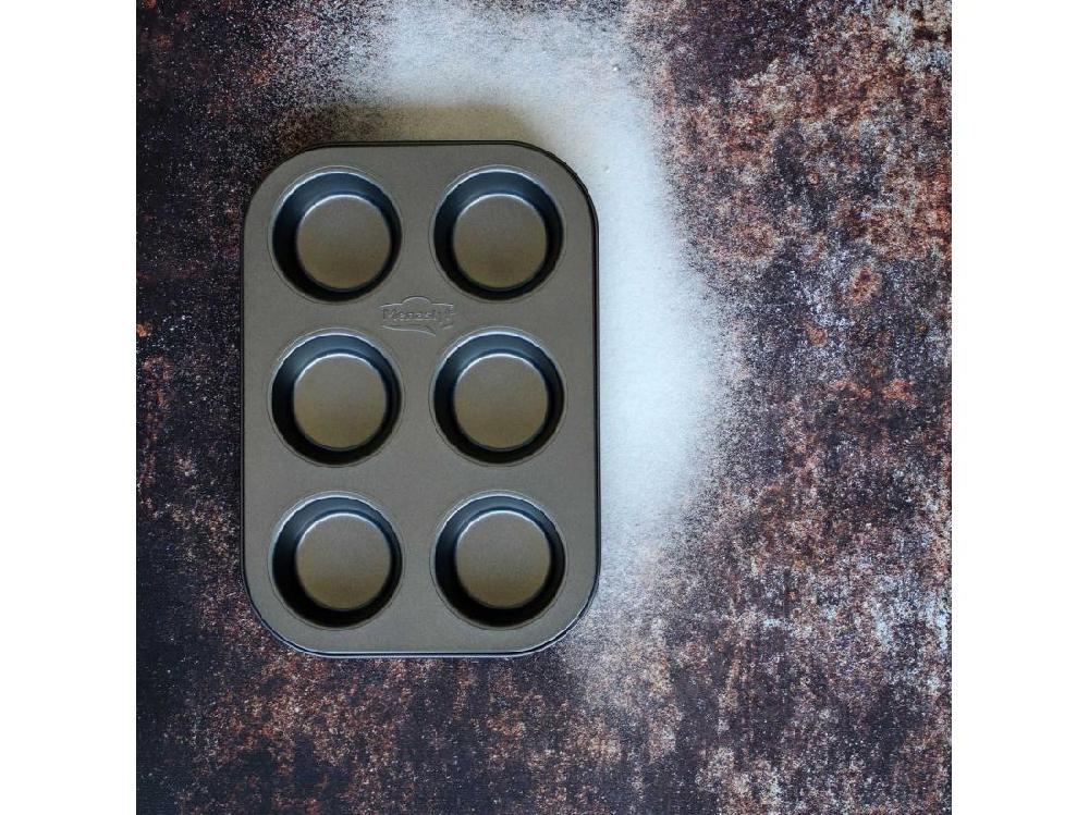 vente unique Menastyl - Plaque A 6 Muffins Amandine En Acier Carbone Anti Adhesif