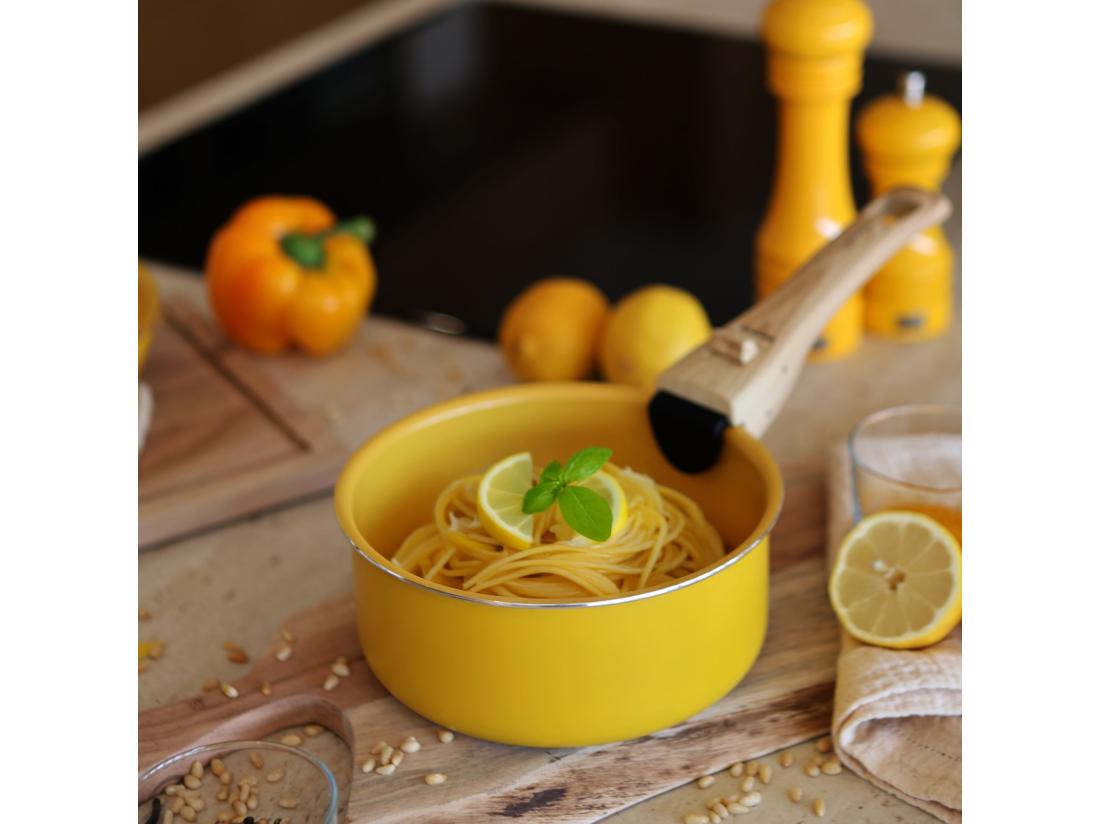 Vente Unique Menastyl - Set De 5 Pieces Cuisson En Aluminium Recycle Safran