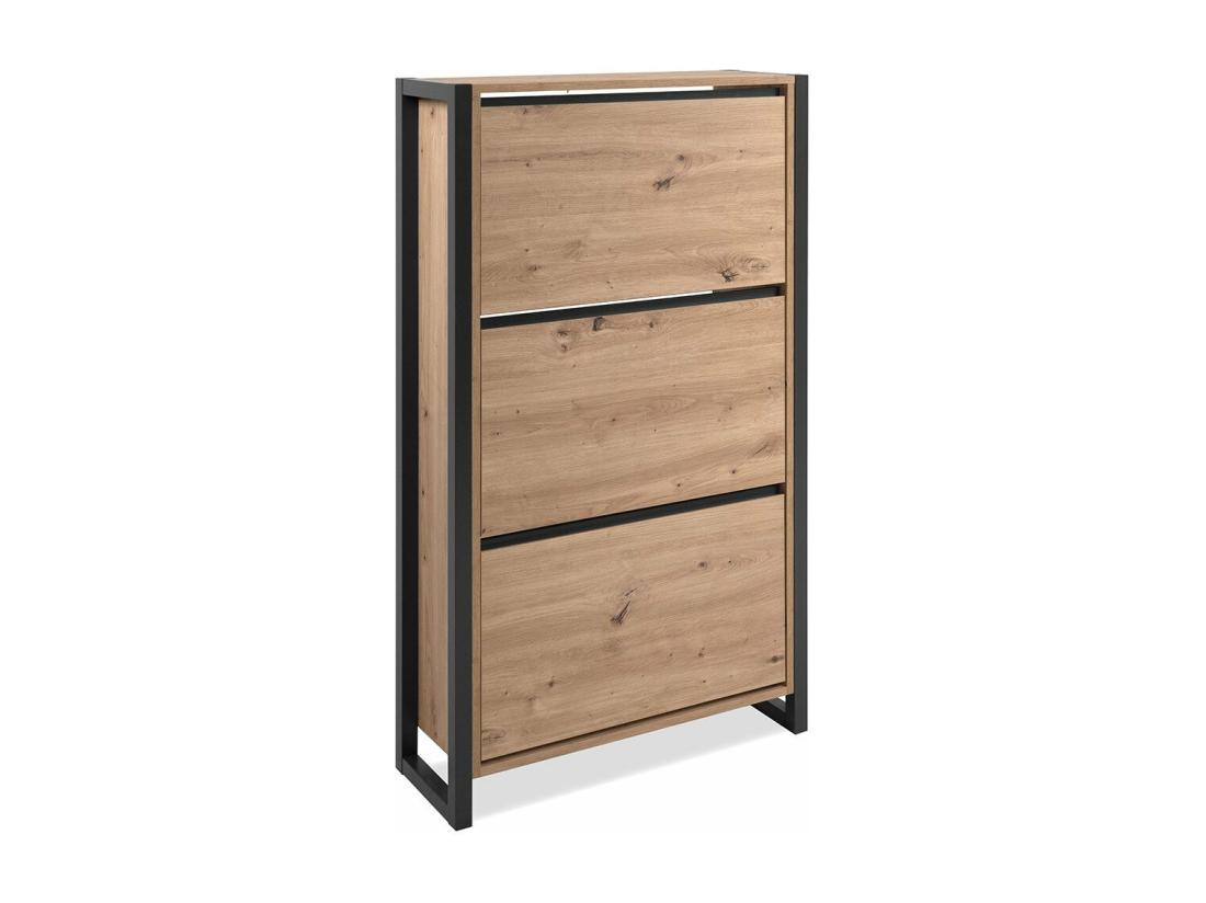 Vente Unique Meuble à Chaussures 3 Abattants L70 Cm - DENVER